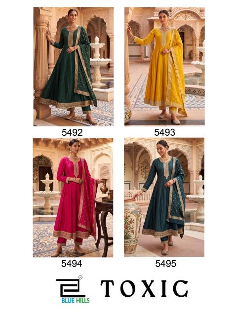 Blue hills toxic designer wear kurti wholesale